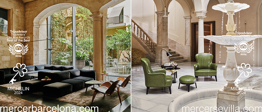 Tripadvisor Travelers Choice Awards Best of the Best 2024 Mercer Barcelona & Mercer Sevilla